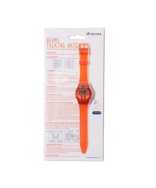 bPr BEAMS"BEAMS TALKING SERIES" TALKING WATCH English 50th