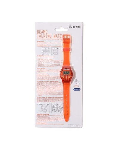 bPr BEAMS"BEAMS TALKING SERIES" TALKING WATCH English 50th