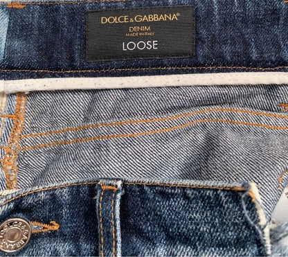 Dolce Gabbana Patchwork Denim