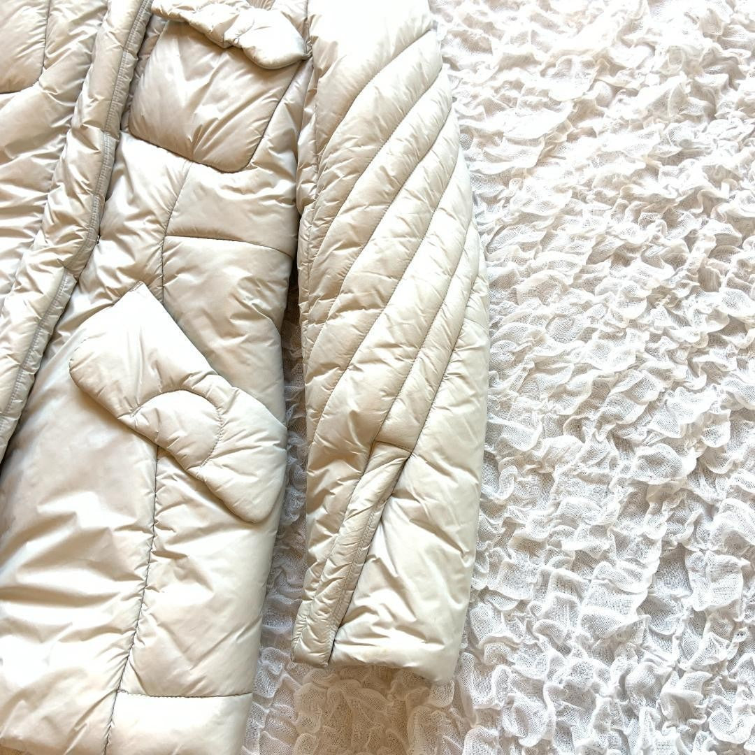 CELINE macadam embroidery metal zip pull padded coat (40)