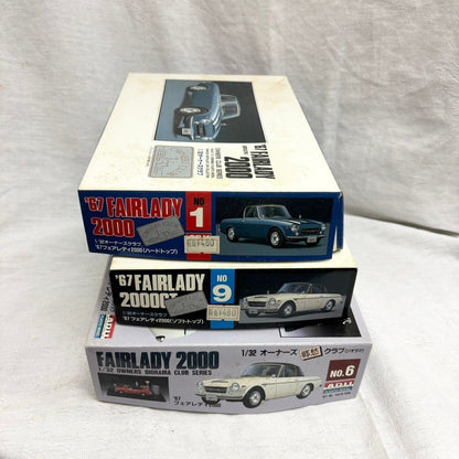 306 ARII 3-Piece 1/32 Fairlady 2000 Plastic Model Kit Bundle Sale 1967 Model