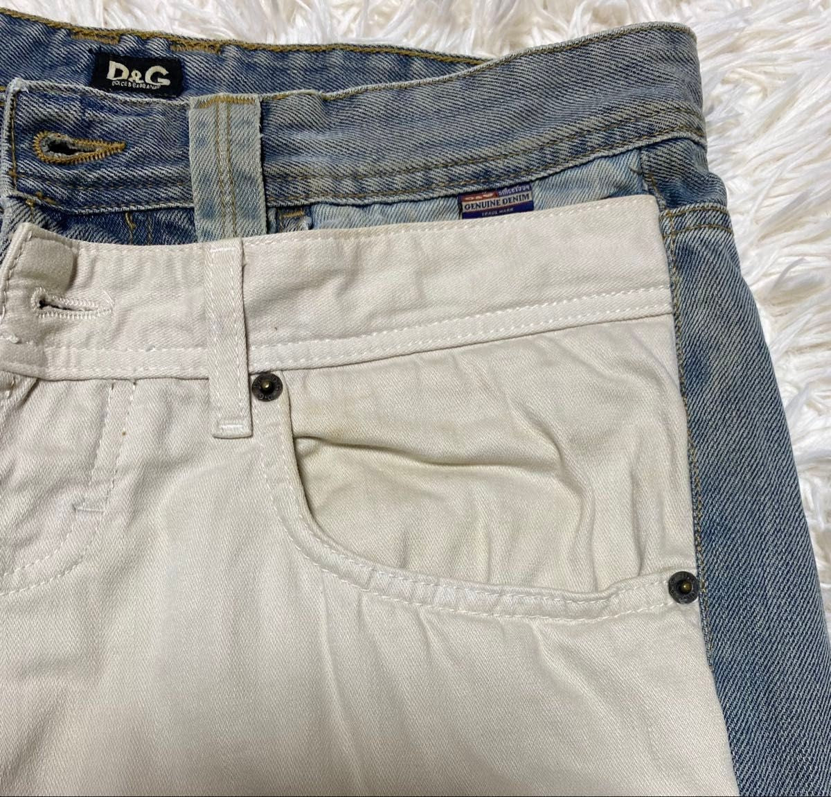 DOLCE&GABBANA Mens Vintage Distressed Denim Jeans Size 32 Italy Designer