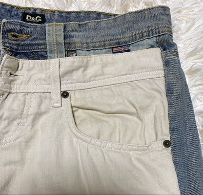 DOLCE&GABBANA Mens Vintage Distressed Denim Jeans Size 32 Italy Designer