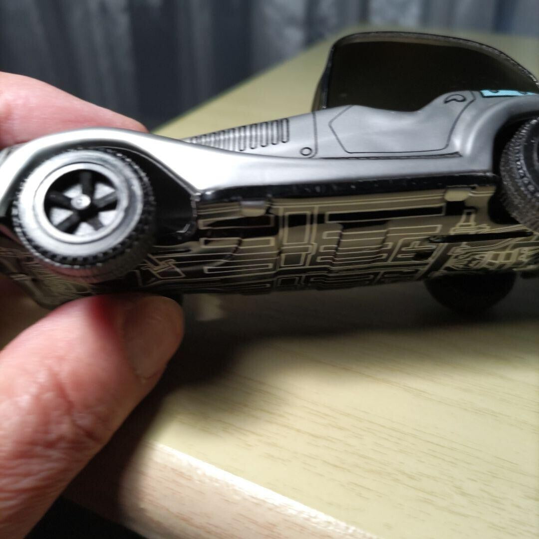 Tinplate classic car like Morgan, made in Japan, about 40 years ago, Showa
