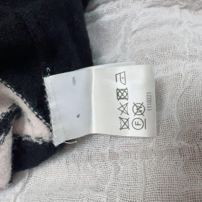 ALICE + OLIVIA Black Sweater Knit with Embroidery & Beads Size S Beaded Japan