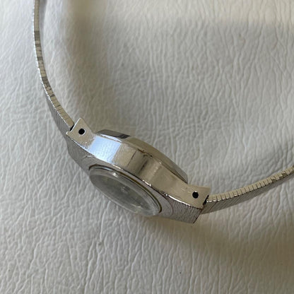 Rare, working item Citizen Hand-wound 21 jewels Showa retro Green Silver