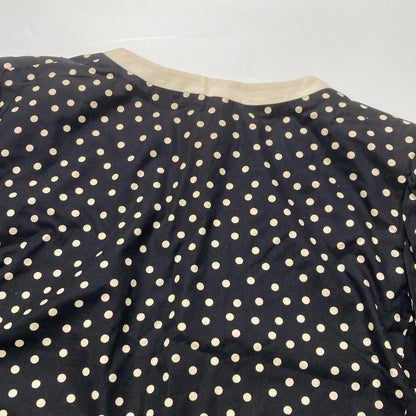 Yves Saint Laurent M Women Collarless Jacket Vintage Dot Stylish Clothing