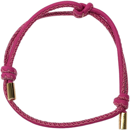 VALENTINO Women Jewelry Garavani Leather Knot Bracelet Pink Limited Edition VHTF