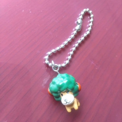 Afro Ken Strap Charm San-X Japan Heisei Retro Keychain Rare