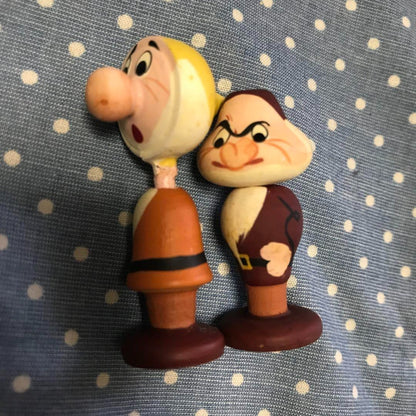 Disney Antique Snow White 7 Dwarfs Manga Kokeshi Dolls