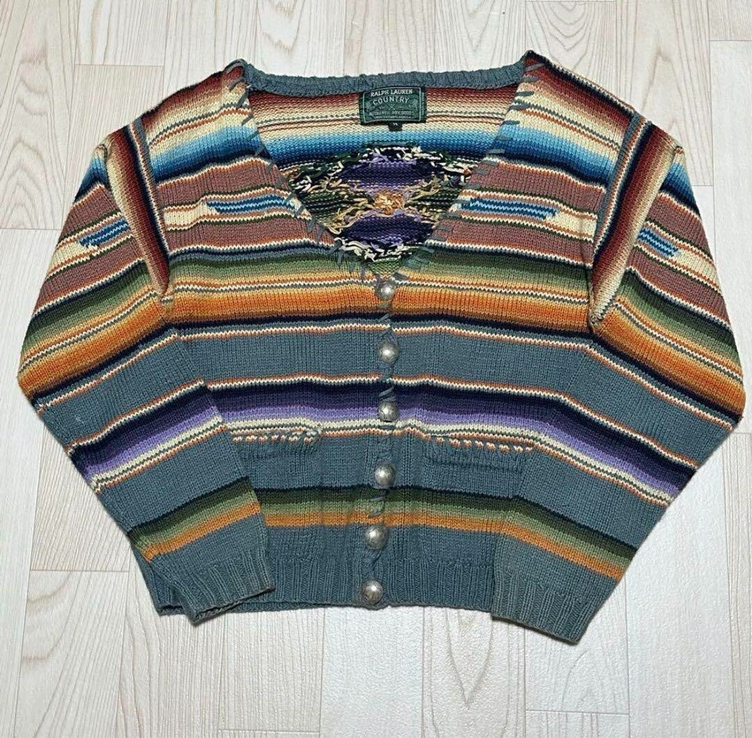 Vintage 80s 90s Limited Line Ralph Lauren Country Cardigan Size M good