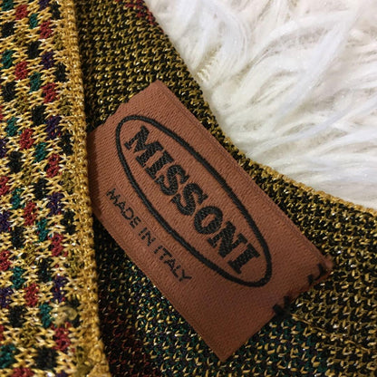 Missoni Women M Orange Tag All-Over Pattern Setup Gold geometric pattern Italy