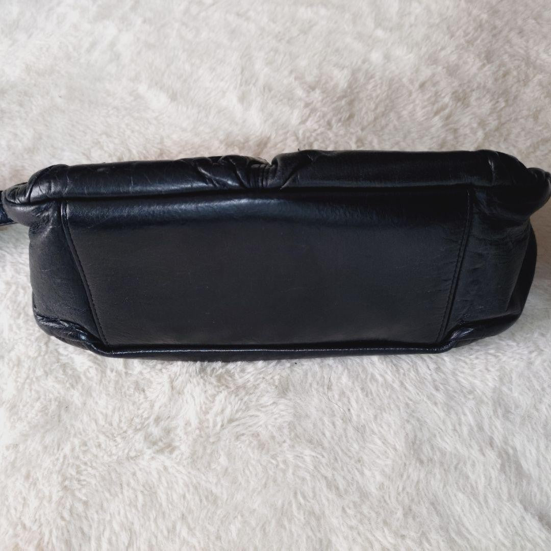 Tsumori Chisato Clasp Shoulder Bag Black 10.2 inches