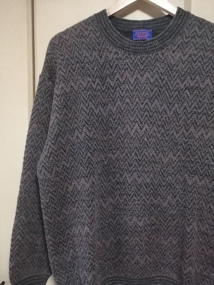 Missoni Mohair Knit Sweater Allover Pattern Vintage Made in Italy