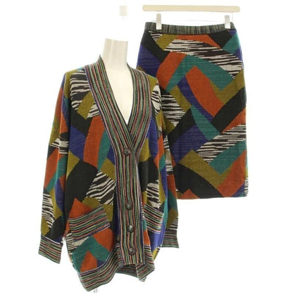 [Used] Missoni MISSONI Cardigan Setup D-TK392 Knit Skirt F Multicolor /G BM Ladi