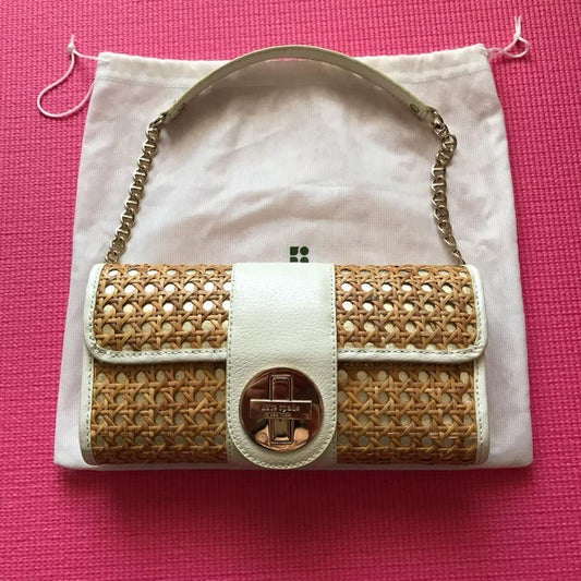 Kate Spade Clutch Bag Shoulder Bag Beige