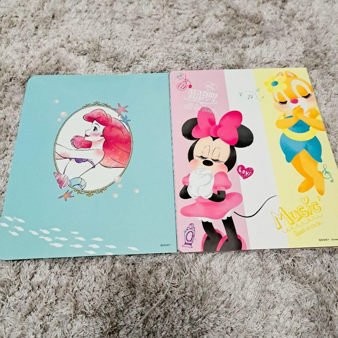 Disney Little Mermaid Ariel Sticky Notes with Case Princess Stationery Set New