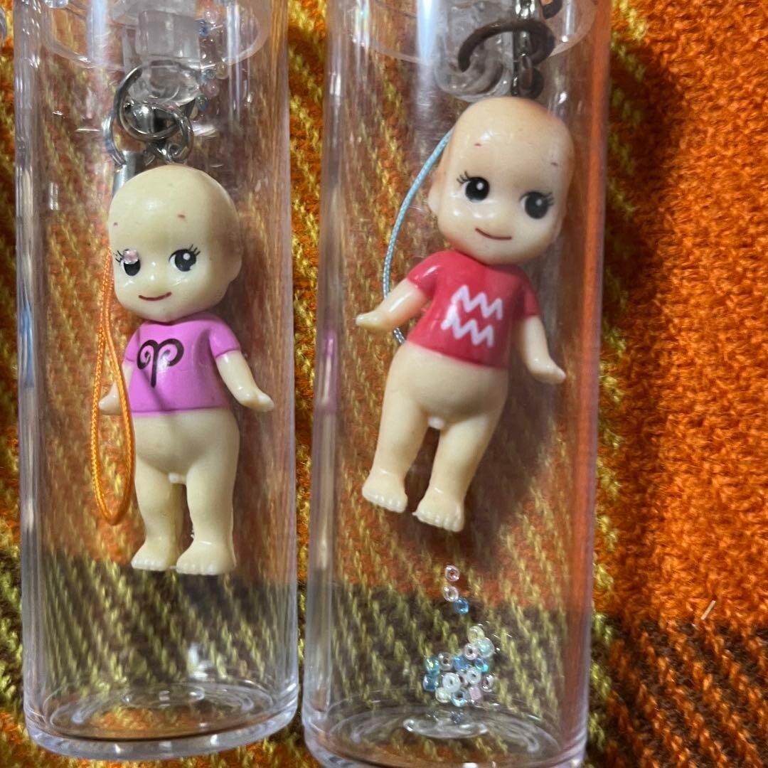 Sonny Angel Cased Figure Keychain Strap Set of 3 Kewpie Rare Vintage Unused