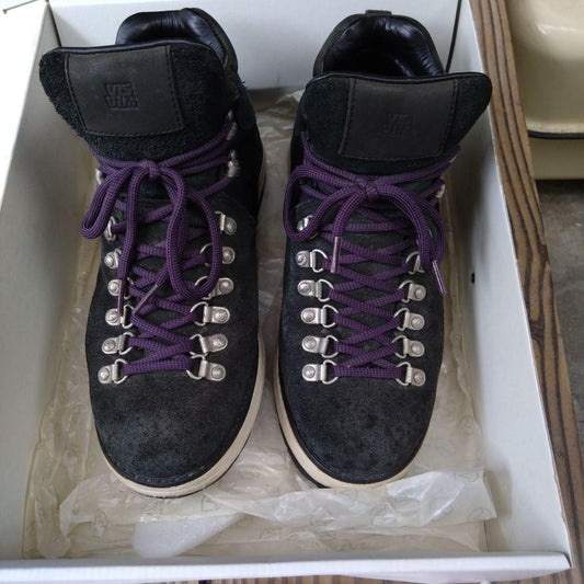 visvim SERRA HIKER Suede Lace Up Shoes Navy Size 8 VM0825148