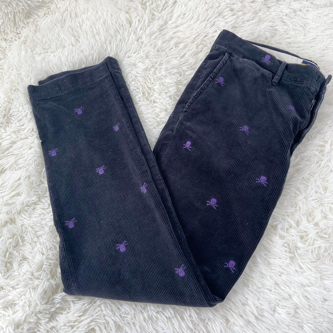 Ralph Lauren Rugby Corduroy Skull Embroidery Chino Pants 34