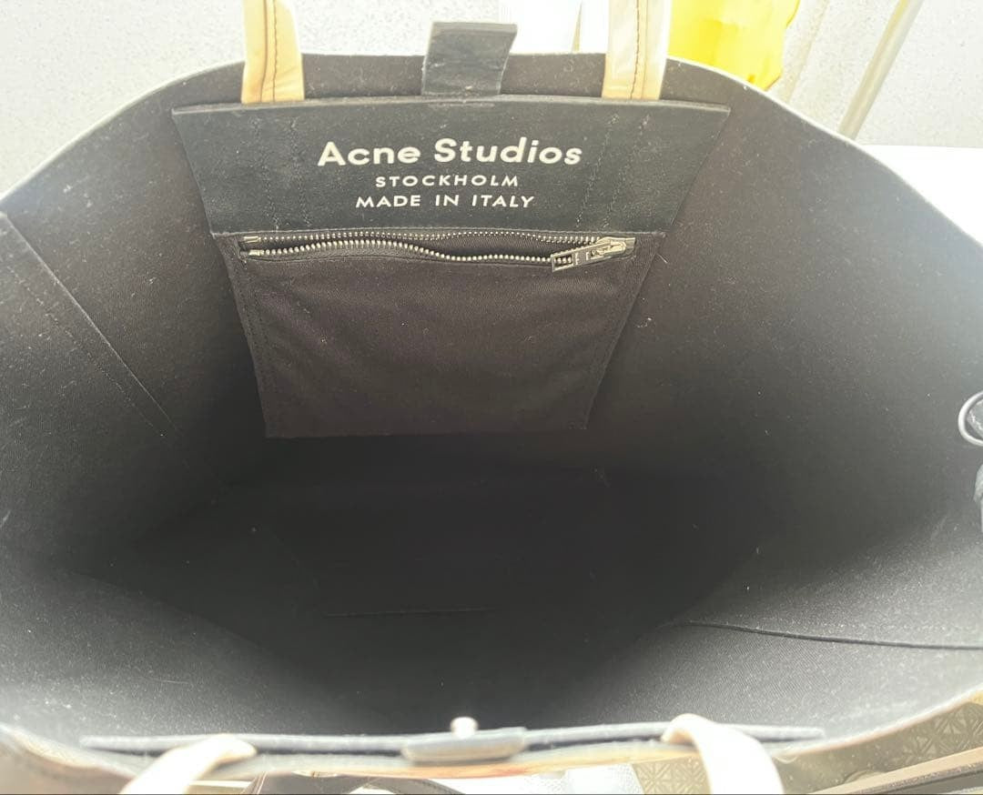Acne Studios Baker Lip Print 2Way Tote Shoulder Bag PVC Logo Women Japan