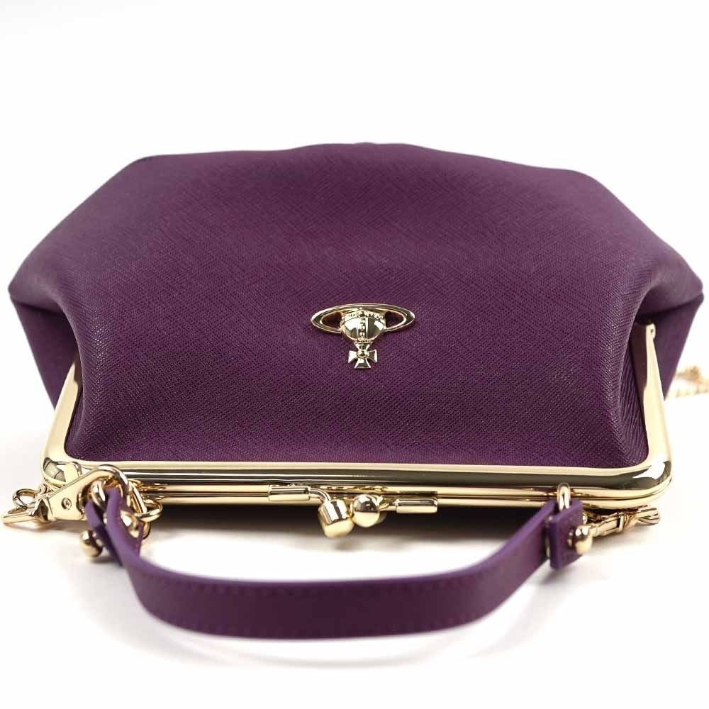 Vivienne Westwood GRANNY FRAME PURSE PURPLE Shoulder Bag 2way