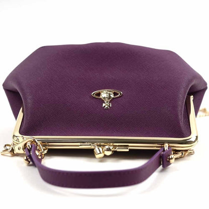 Vivienne Westwood GRANNY FRAME PURSE PURPLE Shoulder Bag 2way