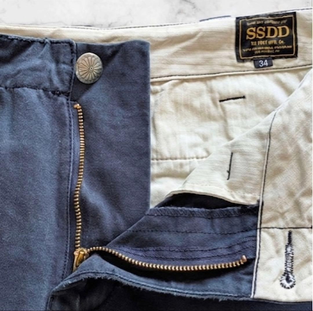 FUCT SSDD Navy Shorts 34 Death Embroidery Streetwear
