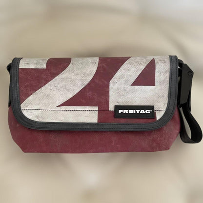 Messenger Shoulder Bag FREITAG F41 HAWAII FIVE-O Antique Pink Rare 24 Logo Tag