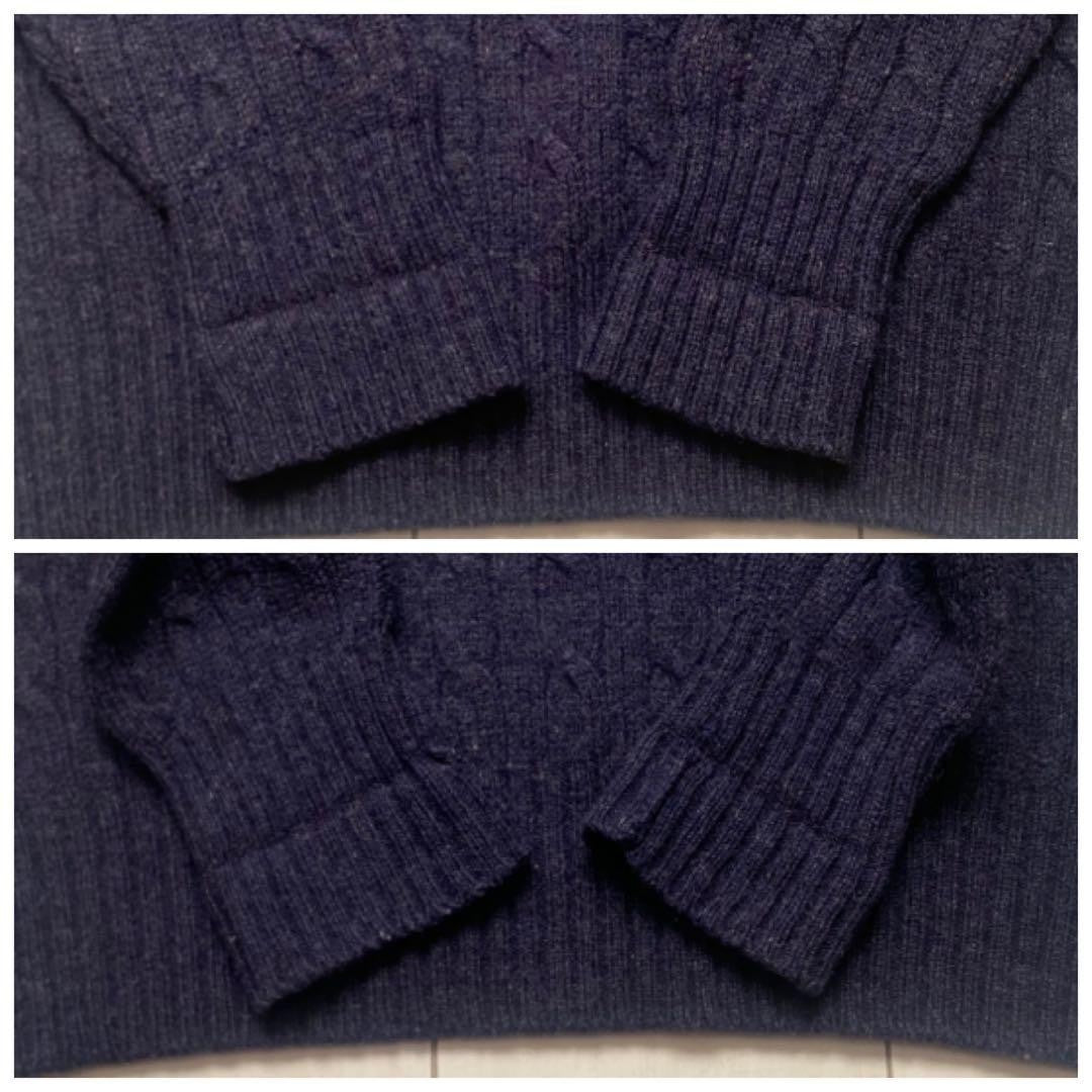 90s POLO BEAR Polo Bear Ralph Lauren Knit Sweater Navy