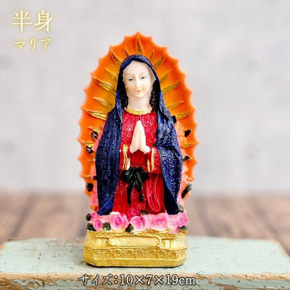 Statue of Mary Object Interior Virgin Mary Painted Christ Goods Figure