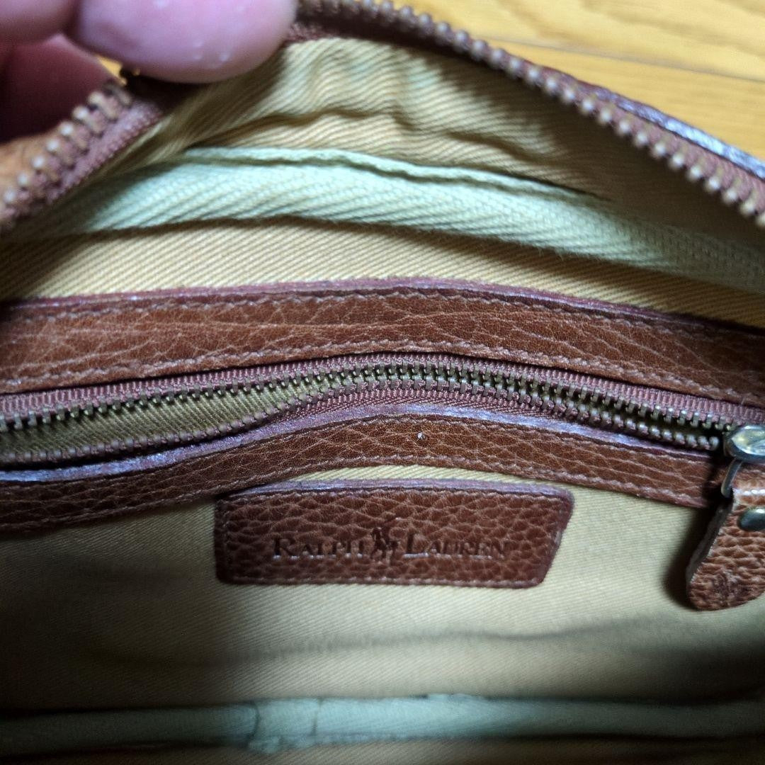 Ralph Lauren Polo Shoulder Bag Brown Women's Limited Edition Rare Model...
