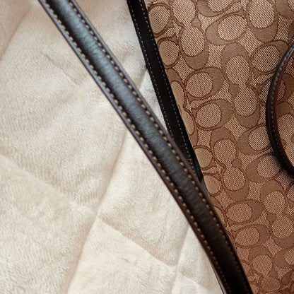 COACH Shoulder Bag Signature Tote Bag 2way Canvas Pochette Handbag