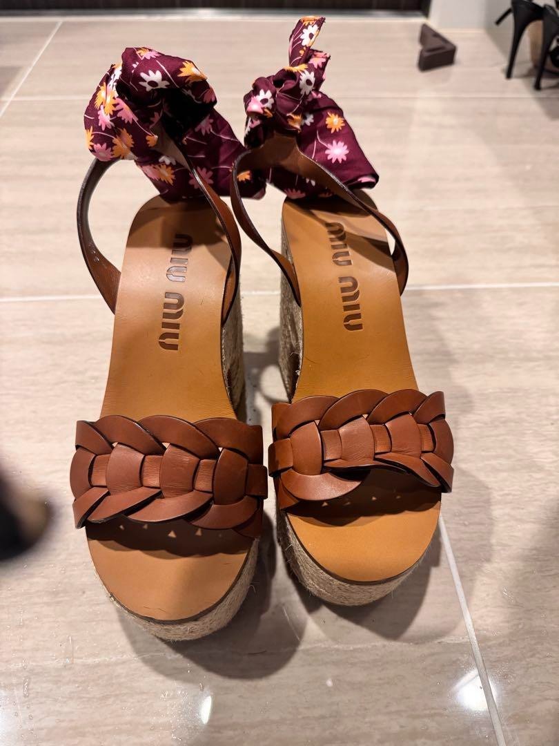 Miu Miu Espadrille Sandals 35.5