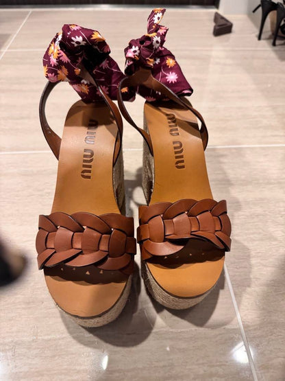 Miu Miu Espadrille Sandals 35.5