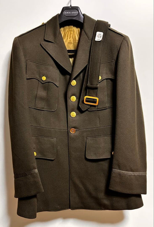 Ultra Rare Cut Tag WW2 US Army Officer's Uniform Jacket Size 38R M Vintage