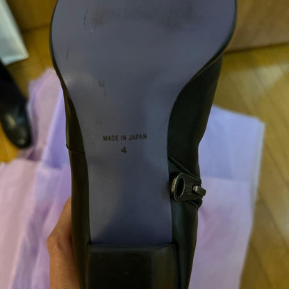Size 24cm ANNA SUI Long Black Lace Boots