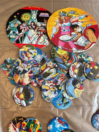Dragon Ball Menko Bulk Lot - Retro Round & Square Cards, Vintage Collectibles JP