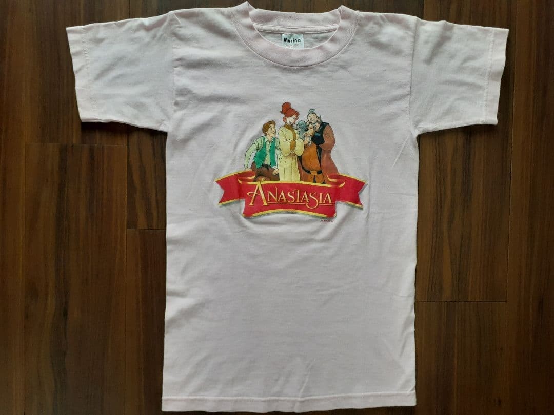 Disney Vintage Anastasia Kids TShirt S Pink Made in USA Excellent Conditio