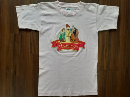 Disney Vintage Anastasia Kids TShirt S Pink Made in USA Excellent Conditio