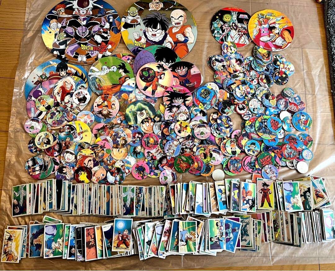 Dragon Ball Menko Bulk Lot - Retro Round & Square Cards, Vintage Collectibles JP