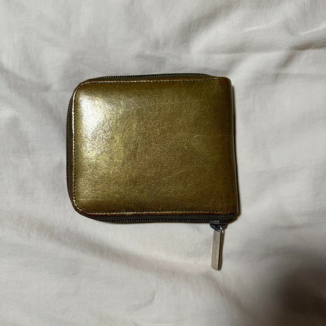 Miu Miu 90S Metallic Leather Wallet Luxury Limited Edition Designer Rare Model V