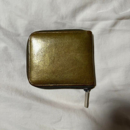 Miu Miu 90S Metallic Leather Wallet Luxury Limited Edition Designer Rare Model V
