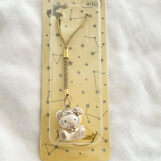 Hello Kitty Angel Bear Christmas Strap Rare Collectible Used Charm