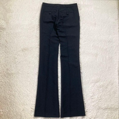 USED UNUSED GUCCI BOOTCUT FLARED PANTS IN COTTON, SILK, AND LINEN VERYGOOD