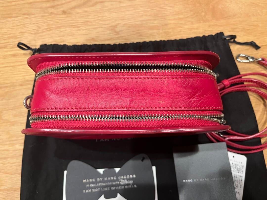 Marc Jacobs Disney Collaboration Bag Red Genuine Leather Limited Edition