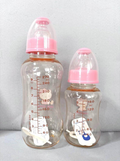 Hello Kitty Baby Bottles (2) + Pacifier & Holder Rare Sanrio Used, Minor