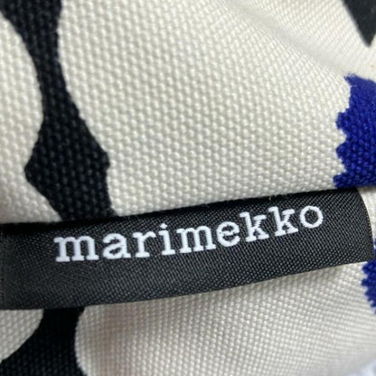 Genuine Marimekko shoulder bag dark navy cream multi canvas leather