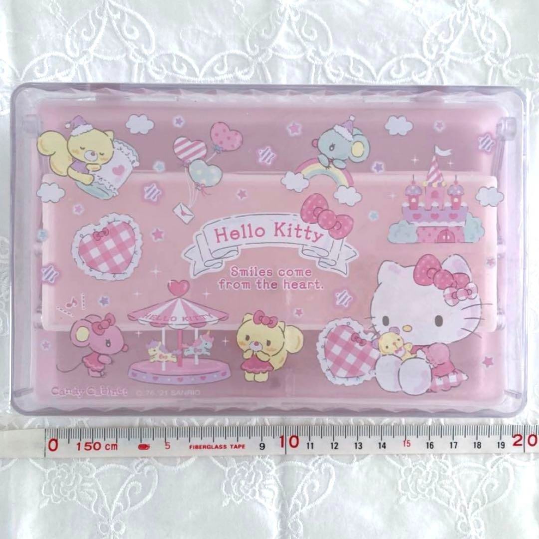 Sanrio Hello Kitty Candy Cabinet 3-Tier Retro 2021 Made Unused 12cm Toy Storage