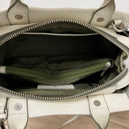 LANVIN en Bleu logo white shoulder bag